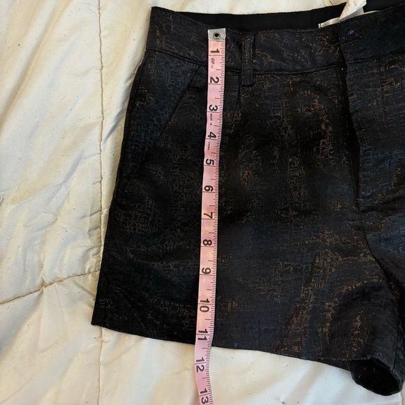 Sans Souci Black Metallic Textured Women Shorts - Picture 8 of 9